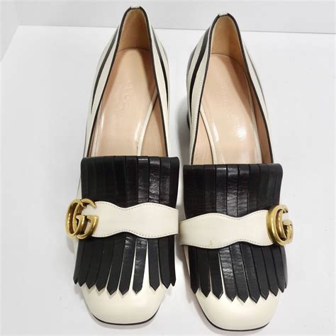 gucci marmont fringe suede 55mm loafer|Gucci loafers for sale.